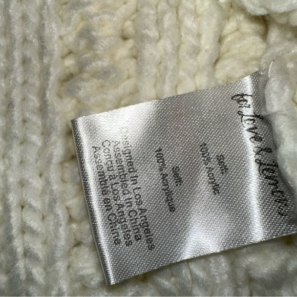 For Love & Lemons Quinn one shoulder crop sweater - Picture 8 of 9